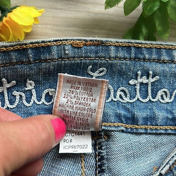 NWT Industrial Cotton Light Wash Capris Jeans Cropped Size 9 - Picture 7 of 7